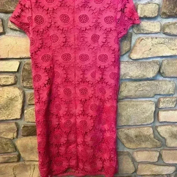 Talbots Women’s Sunflower Lace Sheath Midi size 6P new without tags NWOT - Picture 12 of 12